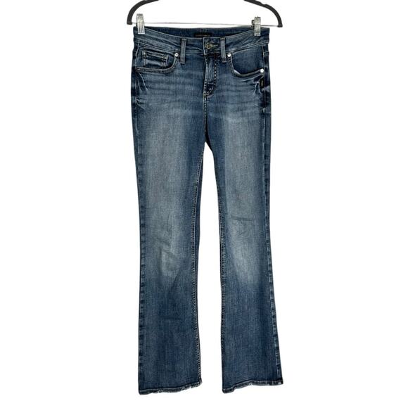 Silver Jeans Co Mid Rise Boot Cut Denim Blue Jeans - Picture 1 of 6